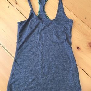 Gray active tank top